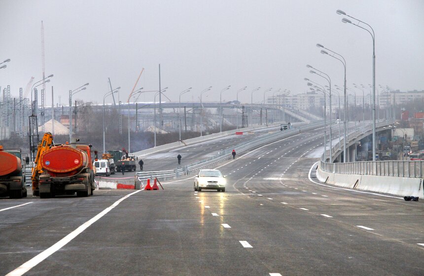 Мэр Москвы посетил строительство трассы от Бусиновской развязки 4 фото