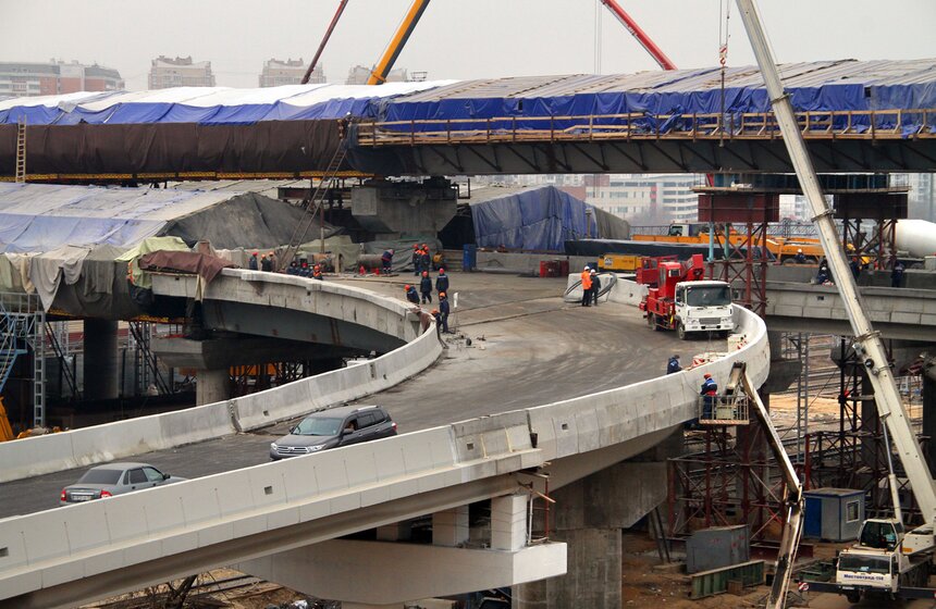Мэр Москвы посетил строительство трассы от Бусиновской развязки 7 фото