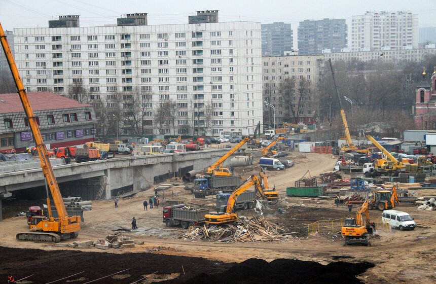 Мэр Москвы посетил строительство трассы от Бусиновской развязки 12 фото