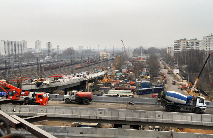 Мэр Москвы посетил строительство трассы от Бусиновской развязки 16 фото