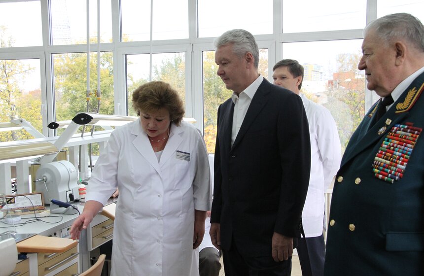 Собянин открыл госпиталь челюстно-лицевой хирургии для ветеранов 7 фото