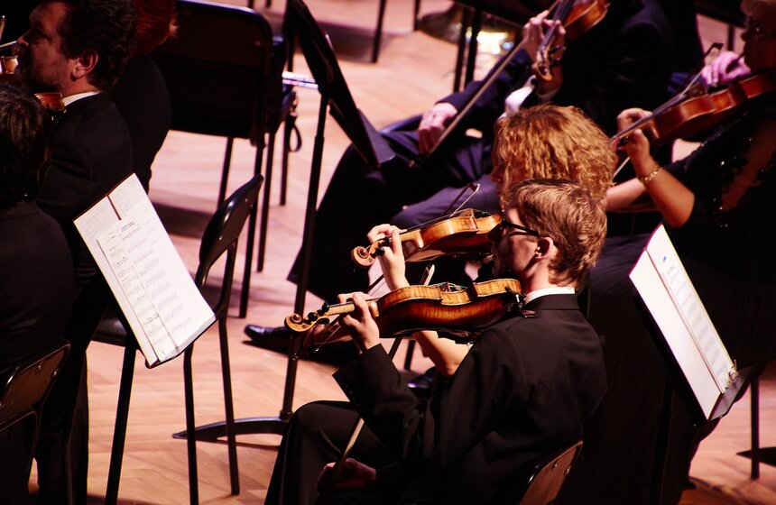 Большой симфонический оркестр дал концерт в "Ночь музыки" 16 фото