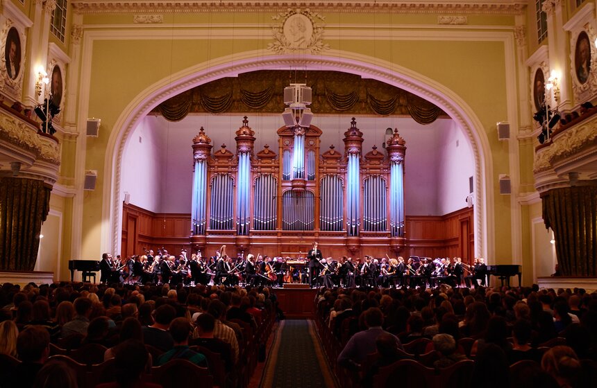 Большой симфонический оркестр дал концерт в "Ночь музыки" 14 фото