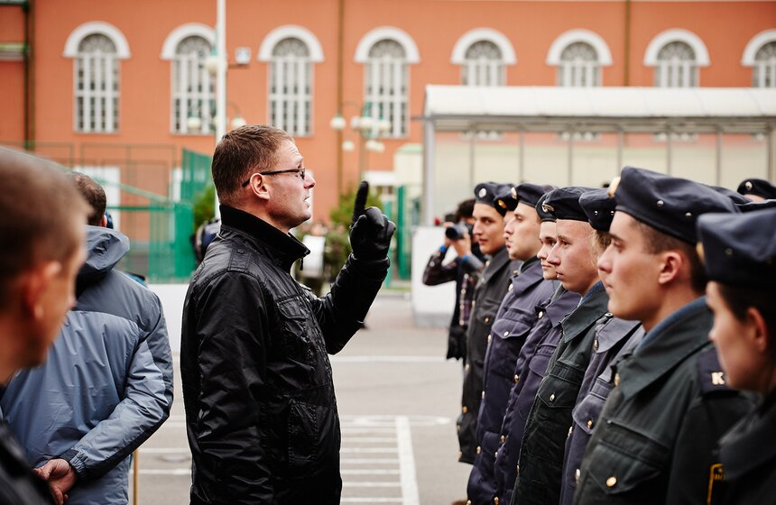 В Лефортове прошла репетиция шествия в честь парада 1941 года 7 фото