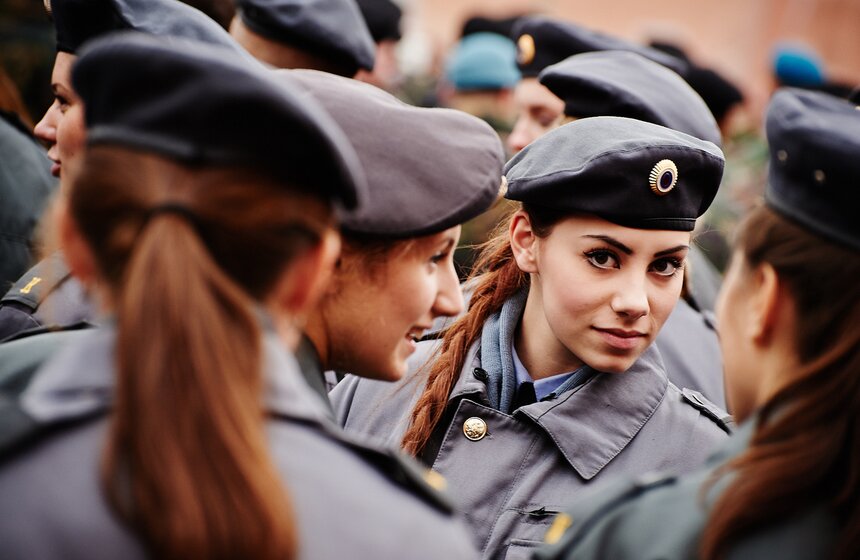 В Лефортове прошла репетиция шествия в честь парада 1941 года 8 фото
