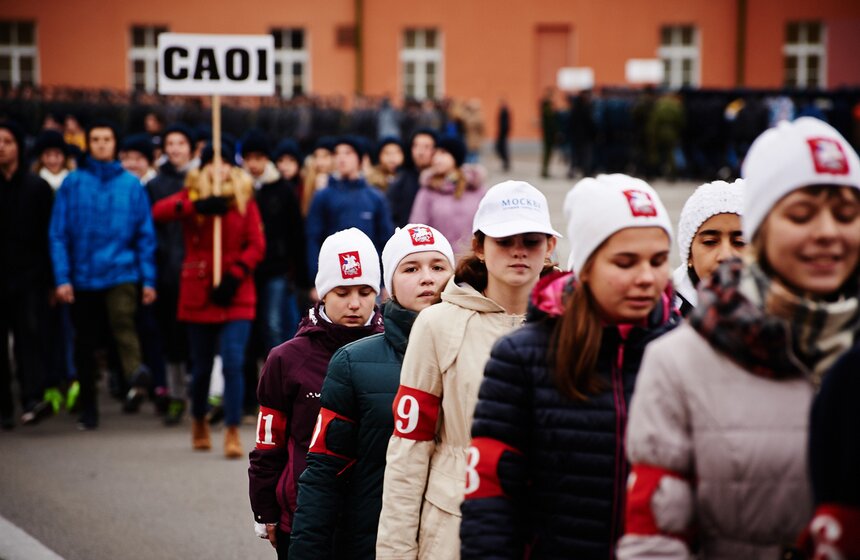 В Лефортове прошла репетиция шествия в честь парада 1941 года 16 фото