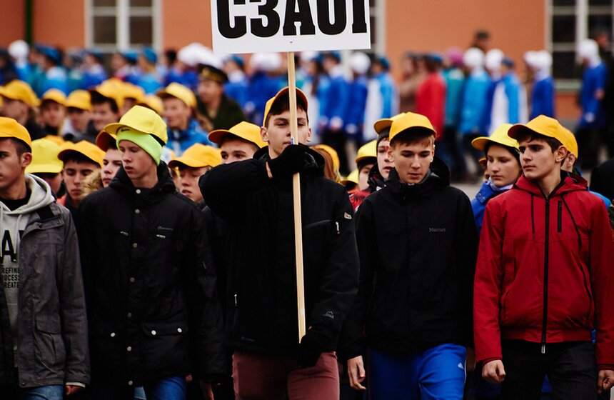 В Лефортове прошла репетиция шествия в честь парада 1941 года 17 фото