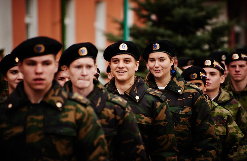 В Лефортове прошла репетиция шествия в честь парада 1941 года 4 фото