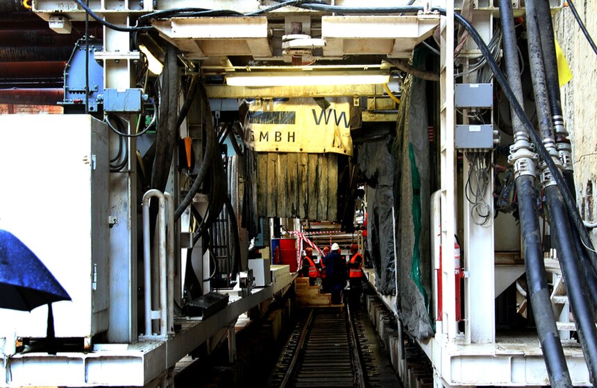 Строительство станции "Косино-Ухтомская" Кожуховской линии метро. Фото: m24.ru