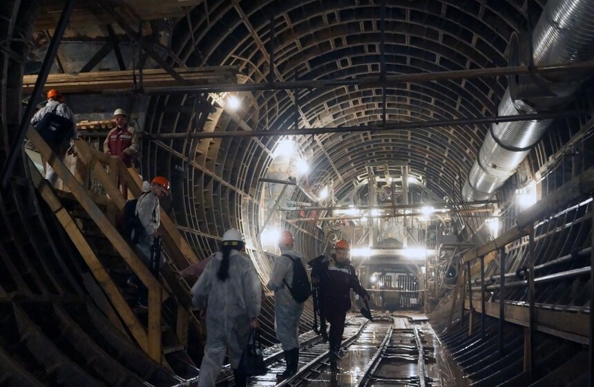 Строительство метро. Фото: m24.ru