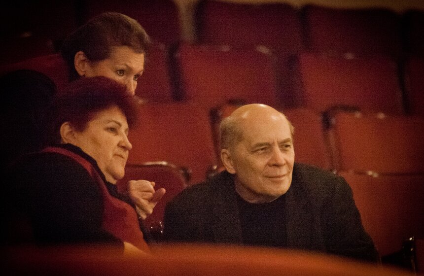 В театре имени Вахтангова простились с Юрием Любимовым 12 фото