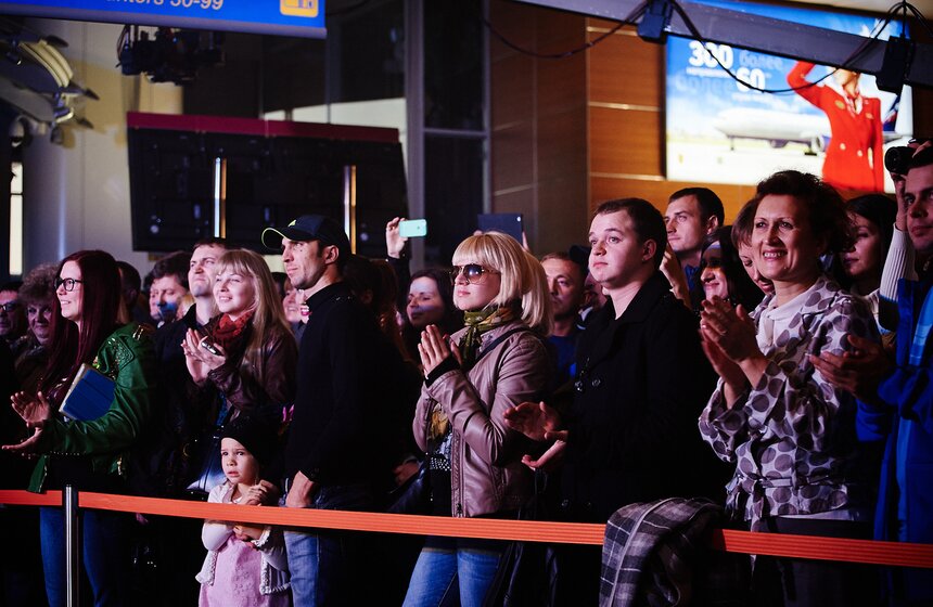 В Шереметьево прошла съемка программы "Живой звук" с "Би-2" 15 фото