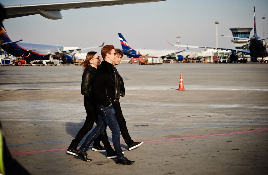 В Шереметьево прошла съемка программы "Живой звук" с "Би-2" 7 фото