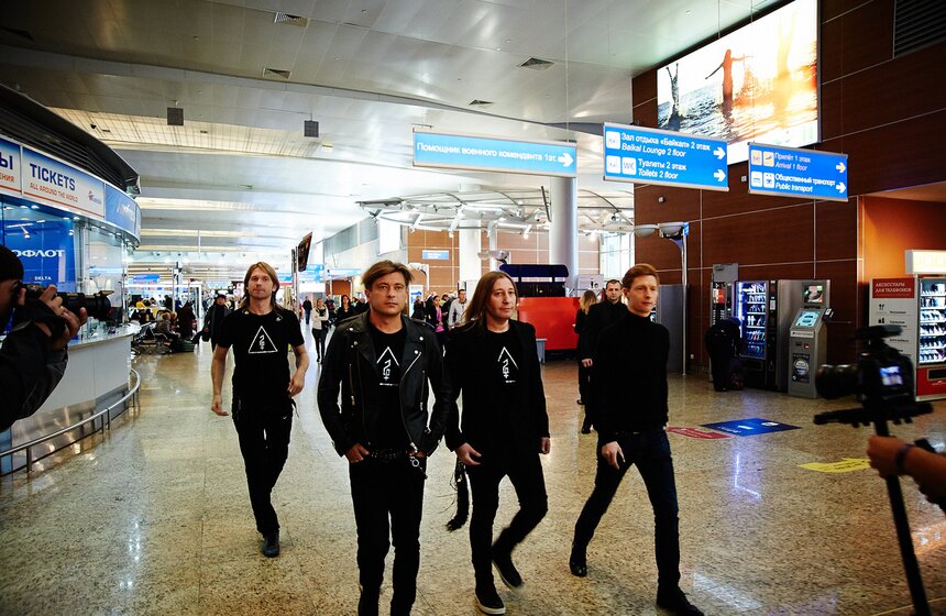 В Шереметьево прошла съемка программы "Живой звук" с "Би-2" 14 фото