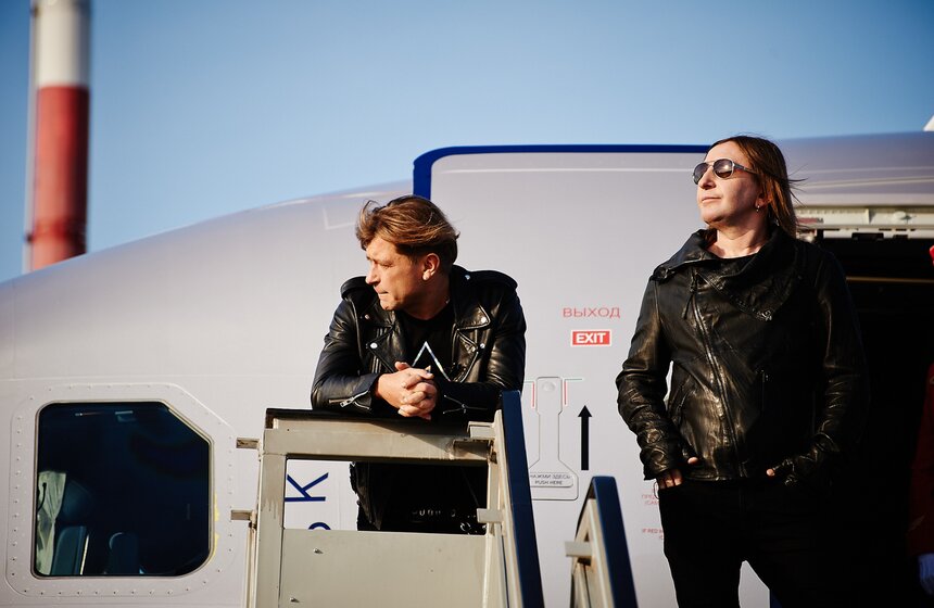 В Шереметьево прошла съемка программы "Живой звук" с "Би-2" 6 фото