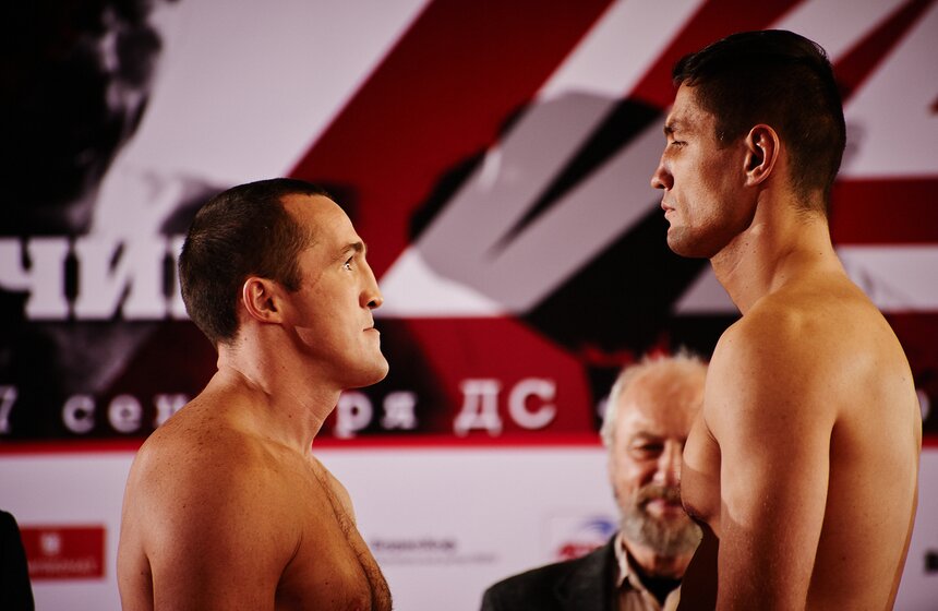 Дрозд и Лебедев прошли процедуру взвешивания перед поединками 13 фото
