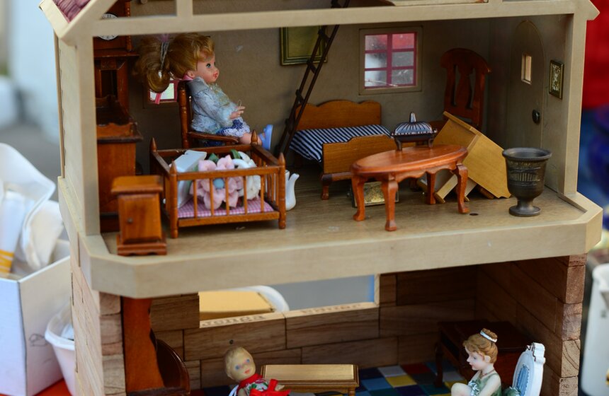 На летней площадке Музея Москвы прошел блошиный рынок 7 фото