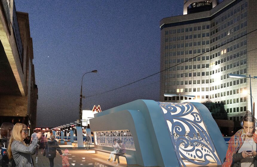 Какой будет станция метро "Тульская" 6 фото