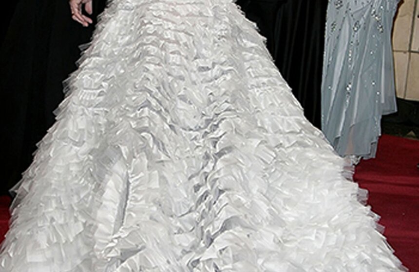 Эми Адамс в платье Oscar de la Renta на церемонии вручения премии "Оскар"