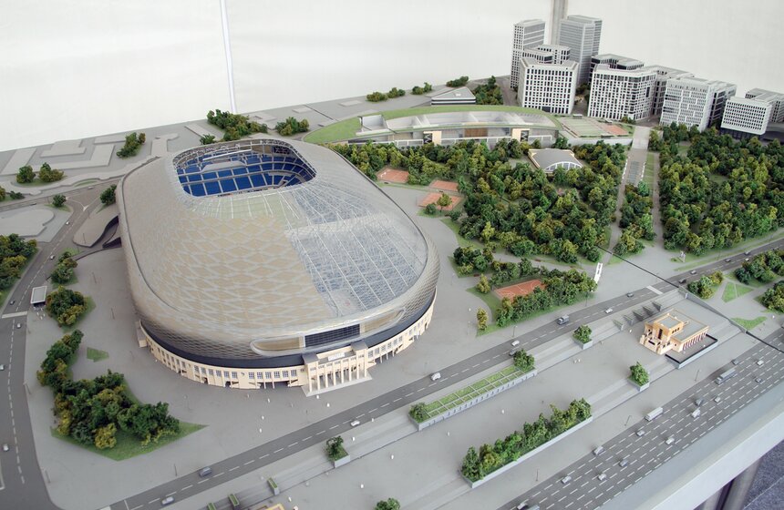 В стену стадиона "Динамо" заложили памятную капсулу 4 фото