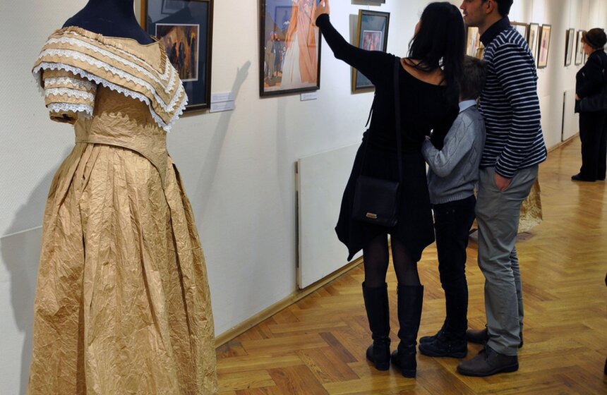 В галерее "Нагорная" открылась выставка к 200-летию Лермонтова 11 фото