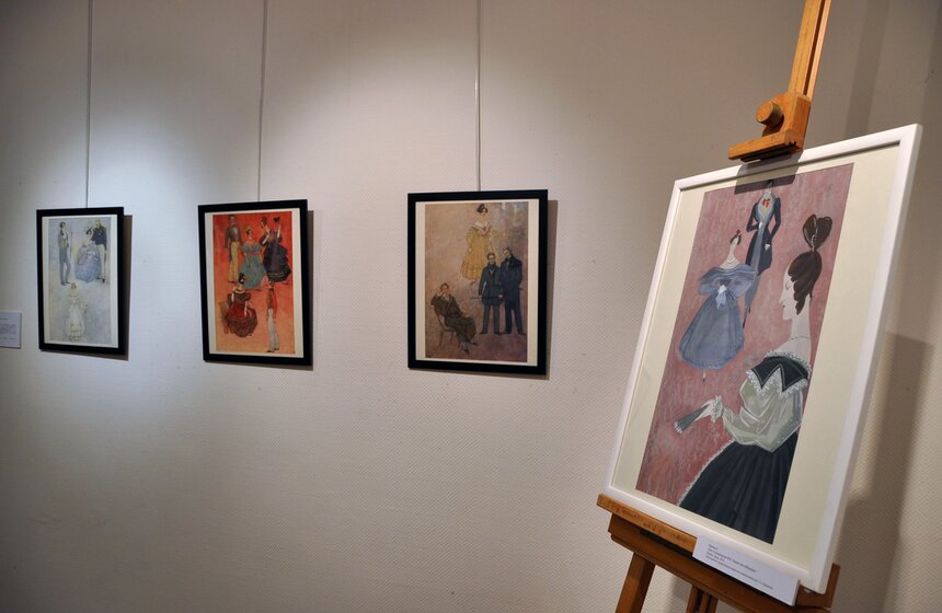 В галерее "Нагорная" открылась выставка к 200-летию Лермонтова 15 фото