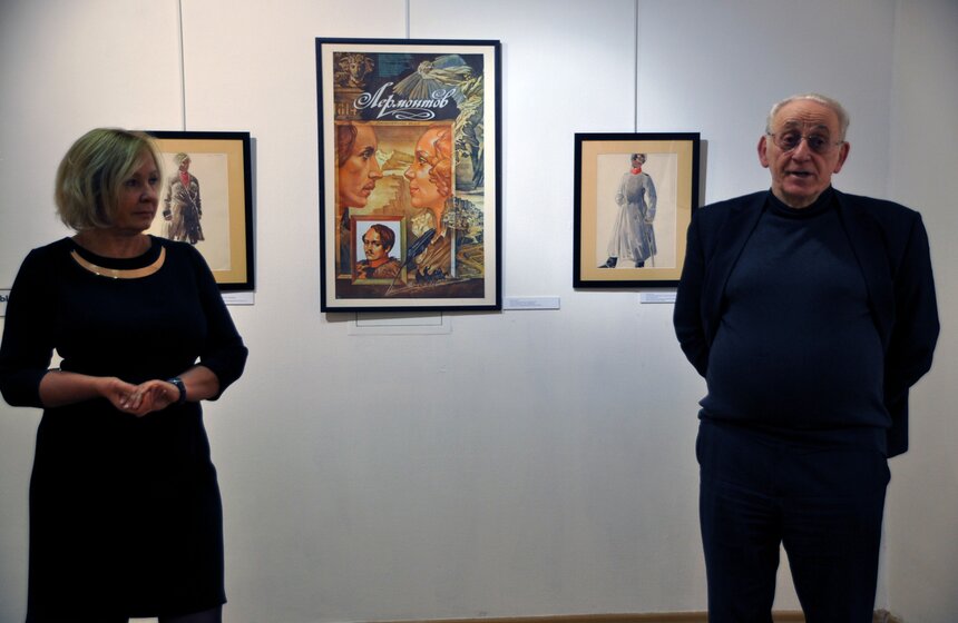 В галерее "Нагорная" открылась выставка к 200-летию Лермонтова 21 фото