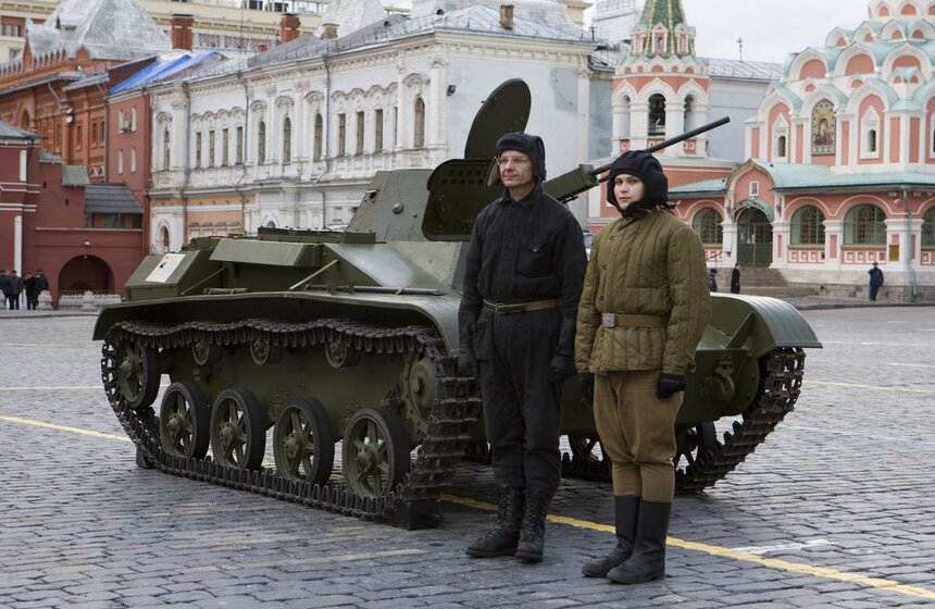 Тренировка на Красной площади