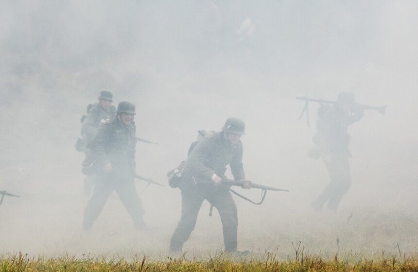 В Бородине прошла реконструкция боев под Москвой 1941 года 13 фото