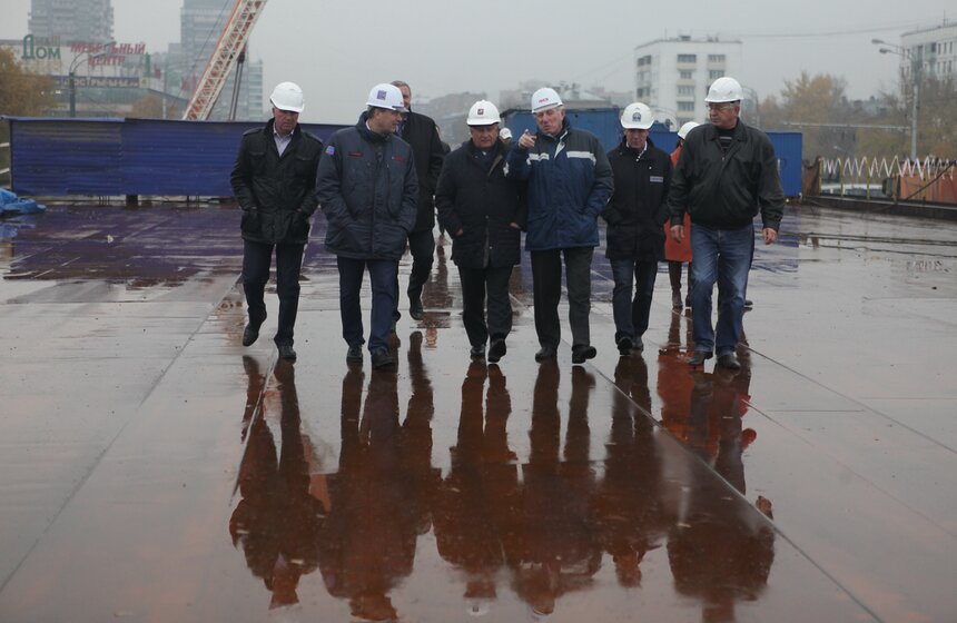 Как проходит реконструкция Ленинградского путепровода 5 фото