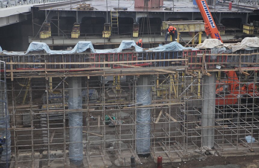 Как проходит реконструкция Ленинградского путепровода 14 фото