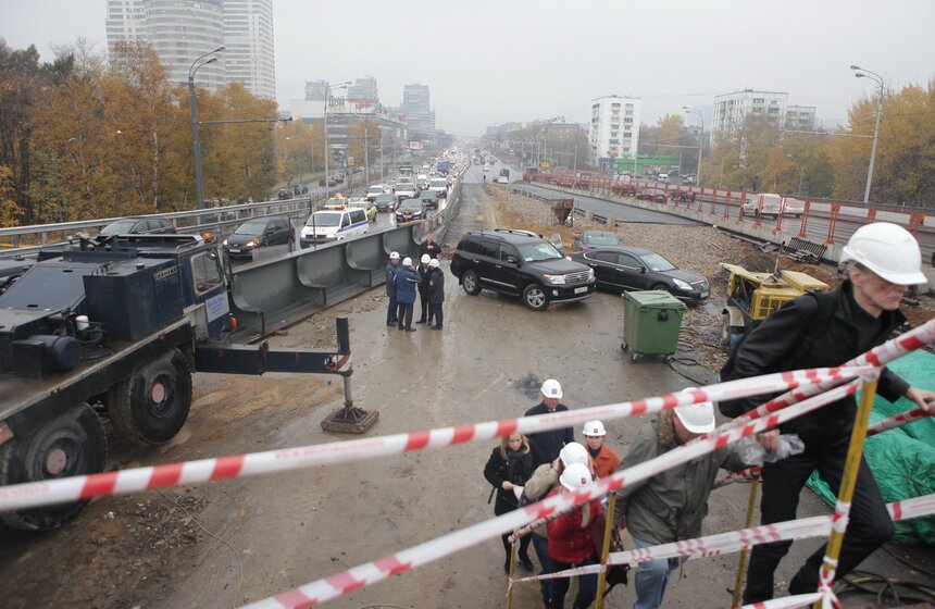 Как проходит реконструкция Ленинградского путепровода 1 фото