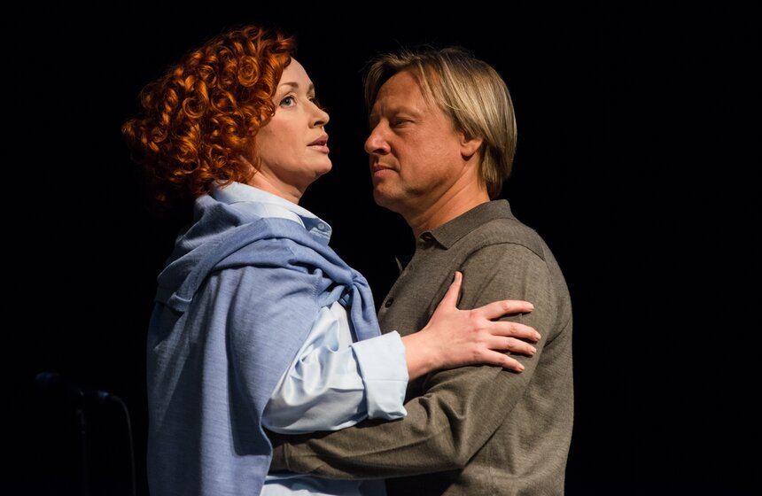 В театре Джигарханяна прошел спектакль "Не телефонный разговор" 12 фото