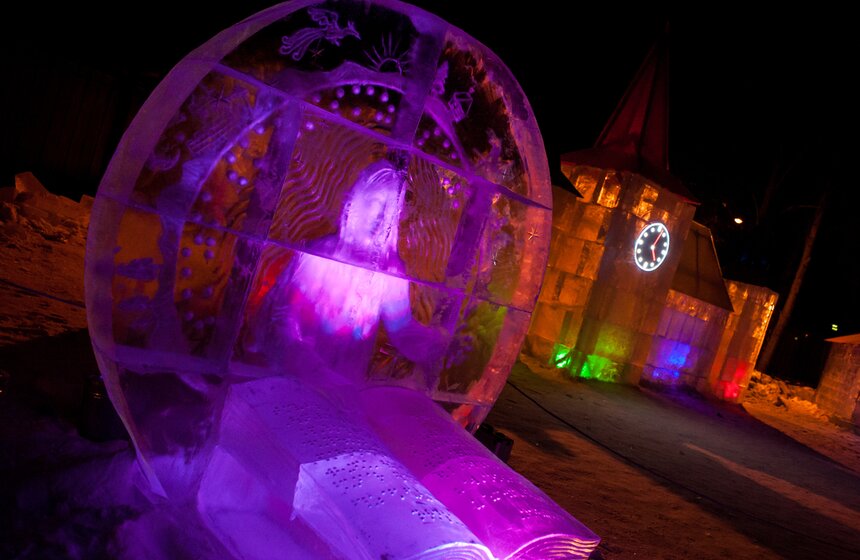 В Москве завершился конкурс ледяной скульптуры 16 фото