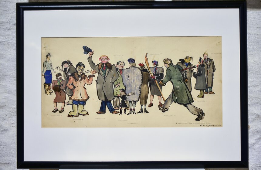 В столице открылась выставка карикатур на архитекторов 21 фото