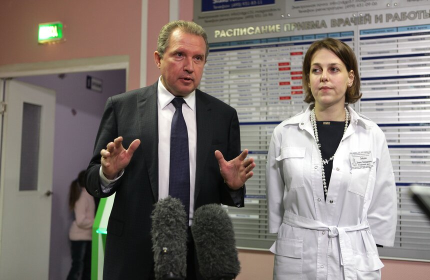 Сергей Собянин осмотрел детскую поликлинику на западе Москвы 18 фото