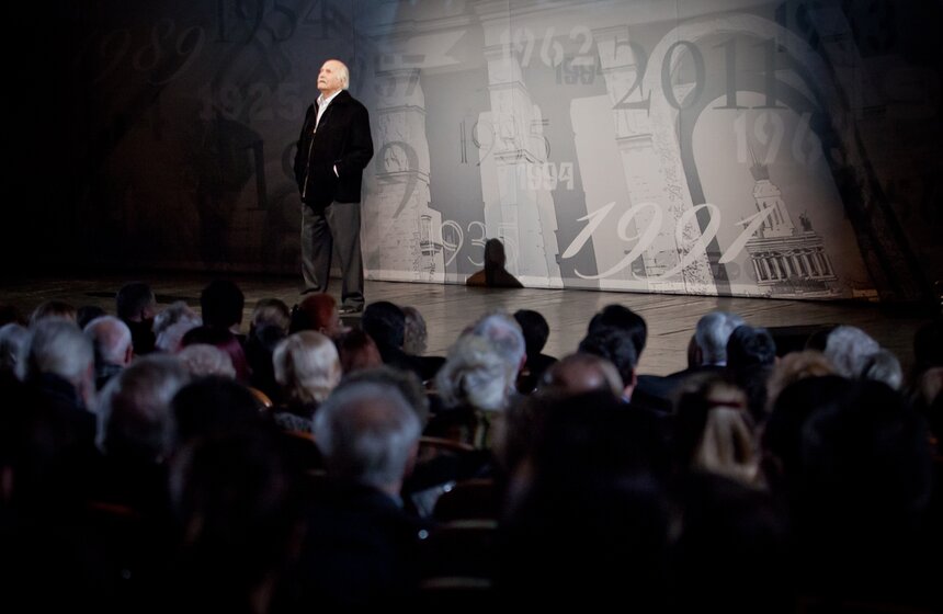 Владимир Зельдин отметил столетие в театре Российской армии 29 фото