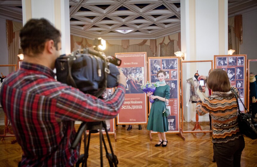 Владимир Зельдин отметил столетие в театре Российской армии 4 фото