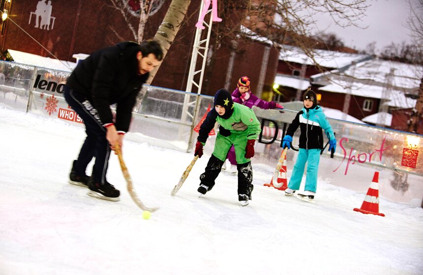В саду "Эрмитаж" прошли дни зимних видов спорта 6 фото