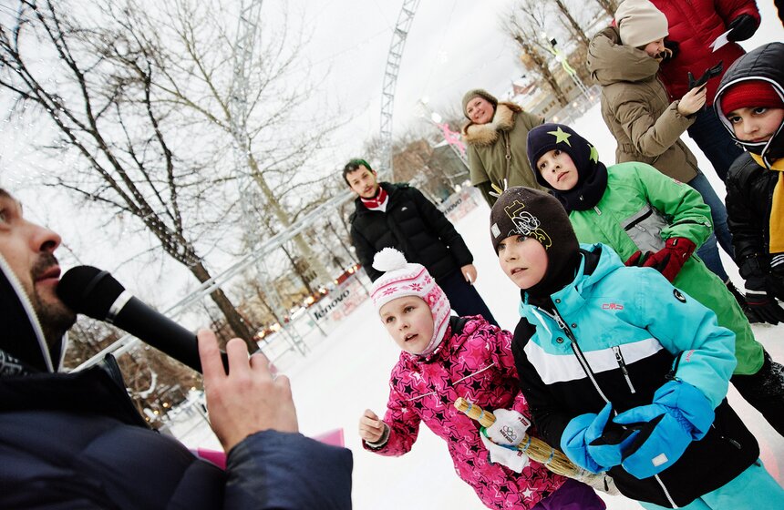 В саду "Эрмитаж" прошли дни зимних видов спорта 17 фото
