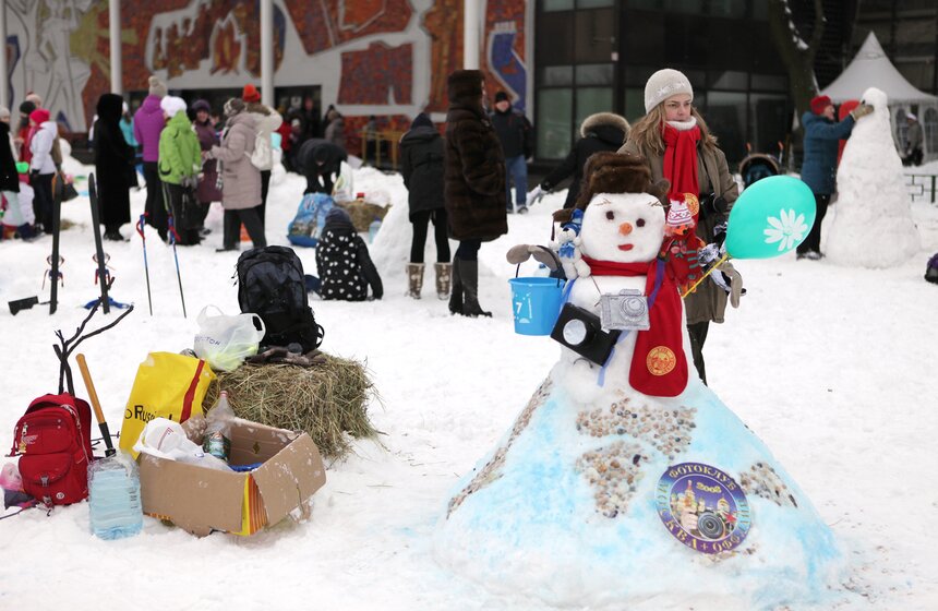 В столице прошла "Арт-битва снеговиков" 9 фото