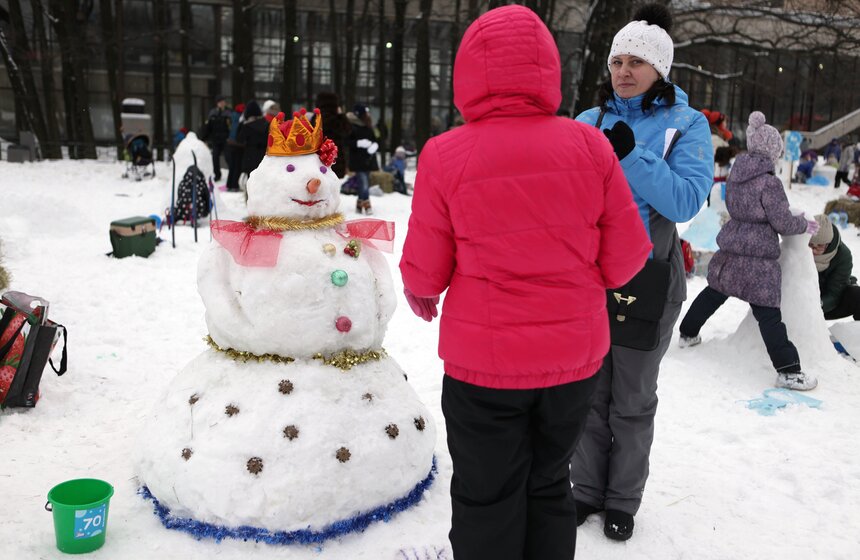 В столице прошла "Арт-битва снеговиков" 7 фото