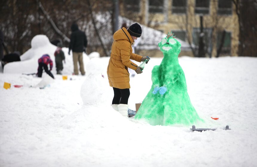 В столице прошла "Арт-битва снеговиков" 18 фото