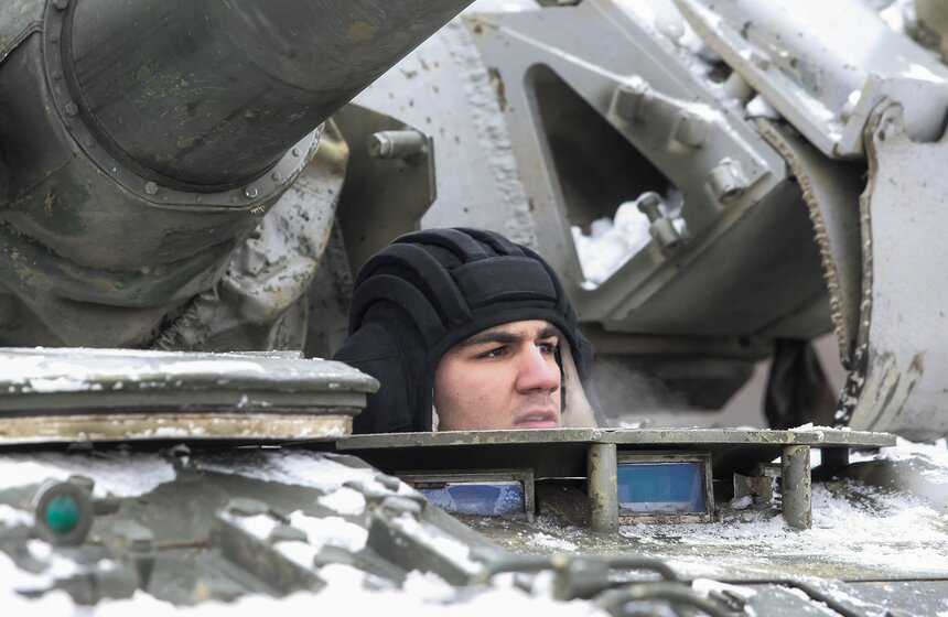 Боевые стрельбы Кантемировской танковой дивизии в Наро-Фоминске 10 фото