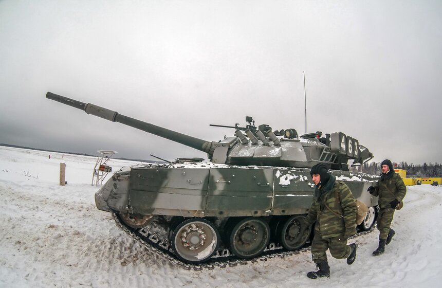 Боевые стрельбы Кантемировской танковой дивизии в Наро-Фоминске 9 фото