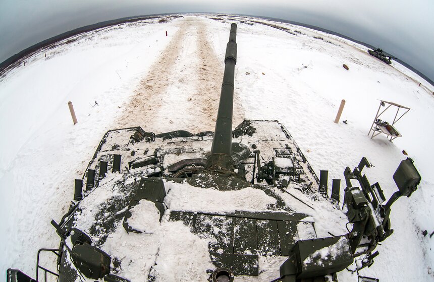 Боевые стрельбы Кантемировской танковой дивизии в Наро-Фоминске 11 фото