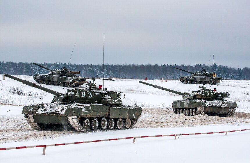 Боевые стрельбы Кантемировской танковой дивизии в Наро-Фоминске 16 фото