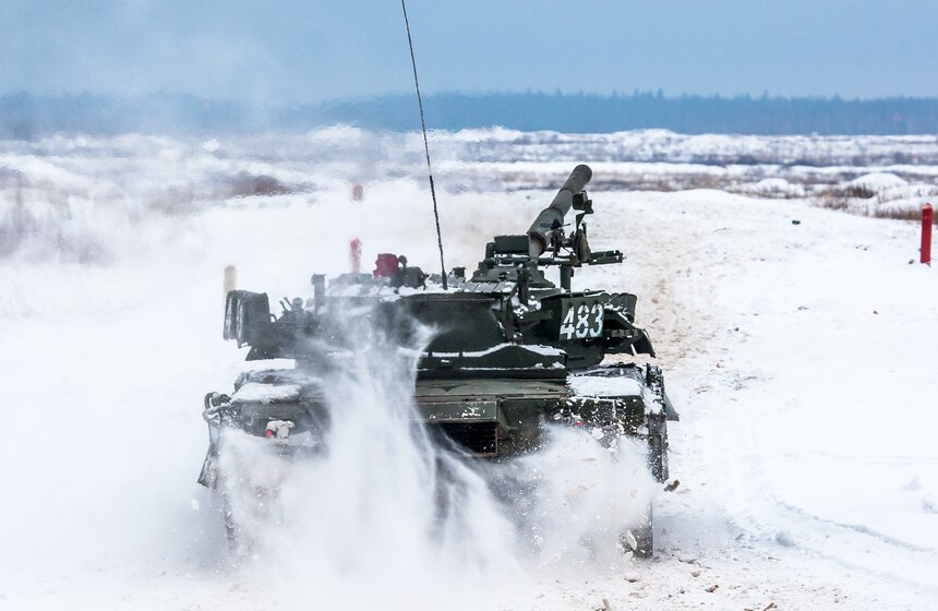 Боевые стрельбы Кантемировской танковой дивизии в Наро-Фоминске 18 фото