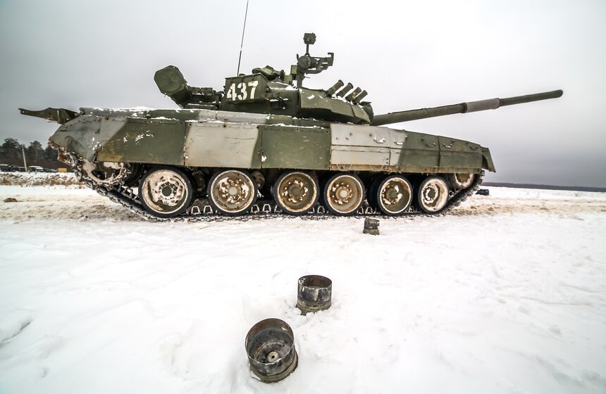 Боевые стрельбы Кантемировской танковой дивизии в Наро-Фоминске 24 фото