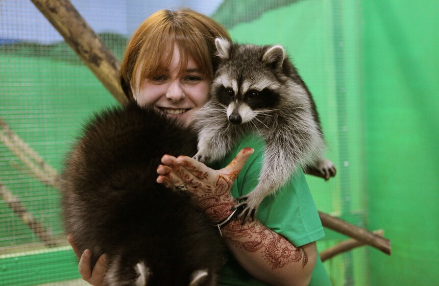 В контактном зоопарке создавали открытки для онкобольных 10 фото